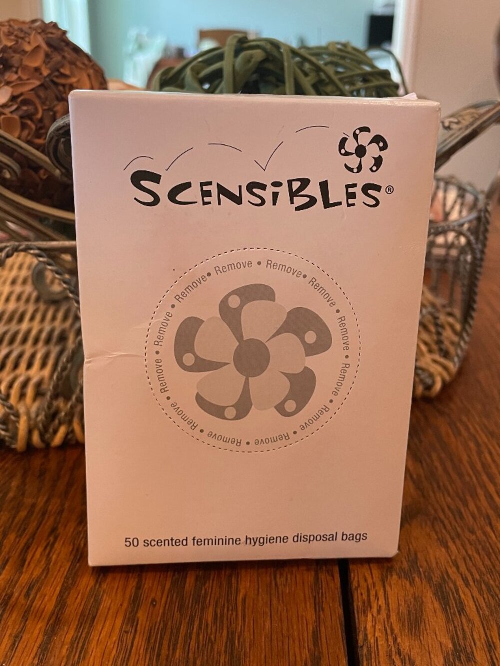 50-Count Box Scensibles Scented Disposal Bags Disposable Personal Hygiene